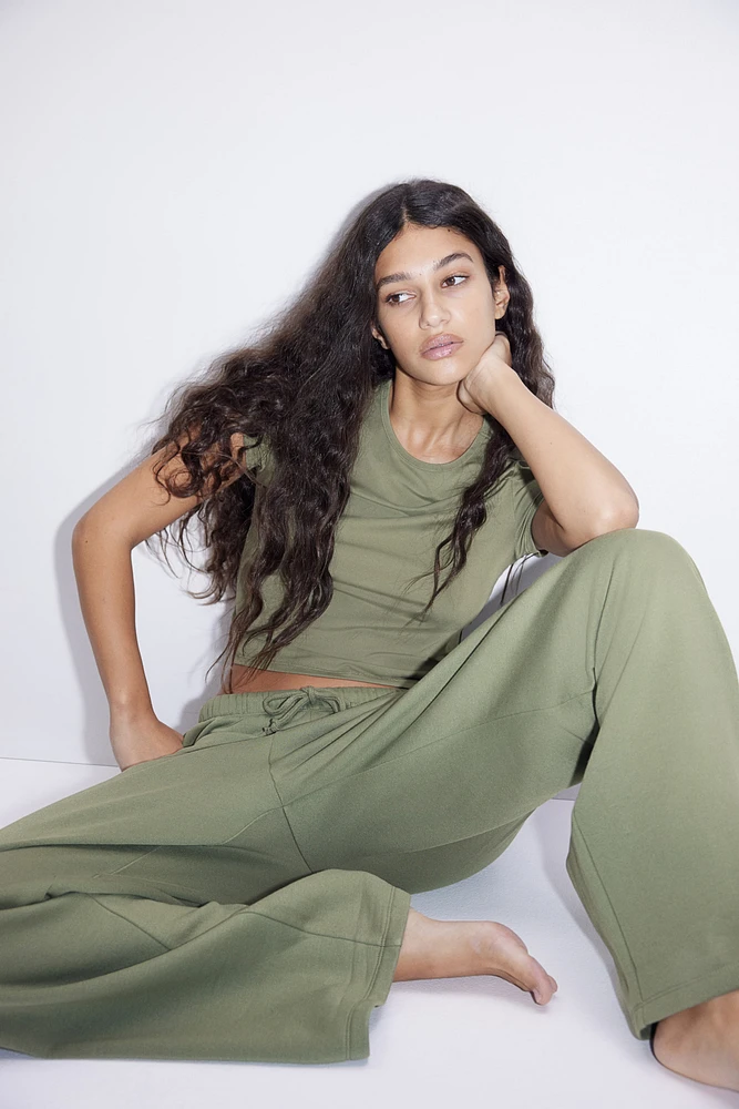 Wide-leg Joggers