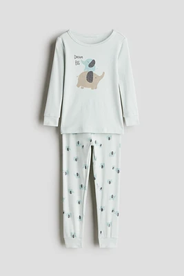 Snug Fit printed cotton pyjamas
