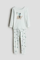 Snug Fit printed cotton pyjamas