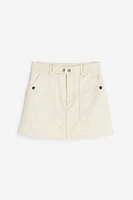 Belted Canvas Skirt