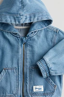 Hooded denim jacket