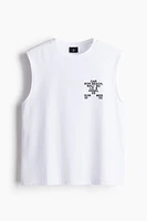 Loose-Fit Printed Tank Top