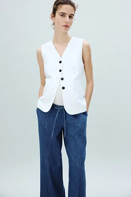 MAMA Denim Drawstring Pants