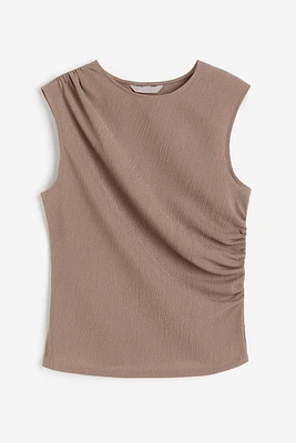 Draped Sleeveless Top