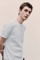 Regular Fit Pattern-knit T-shirt