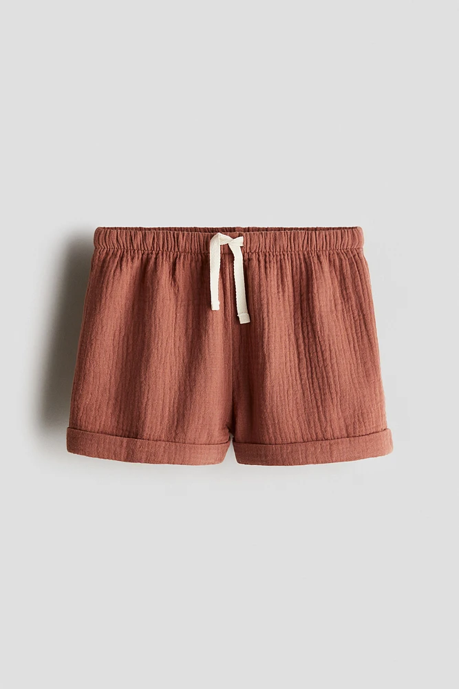 Cotton Muslin Shorts