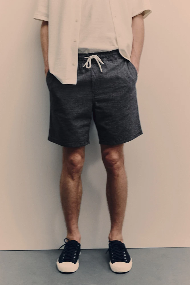 Regular Fit Cotton Shorts