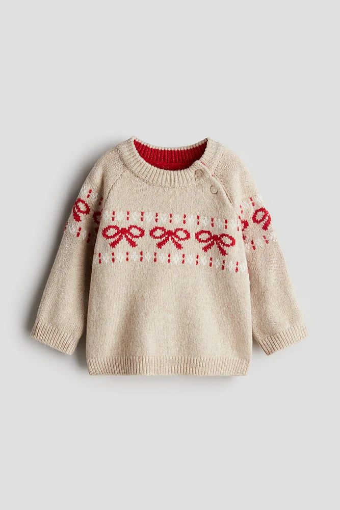 Jacquard-Knit Sweater