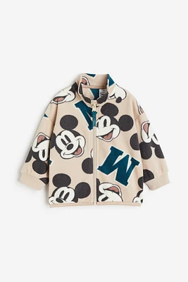 Patterned Fleece Jacket