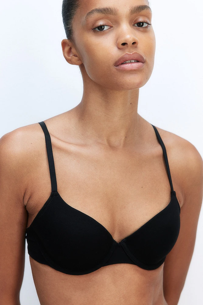 Padded Underwire Cotton Bra