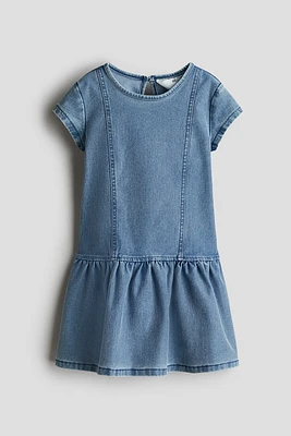 Robe en jersey façon denim