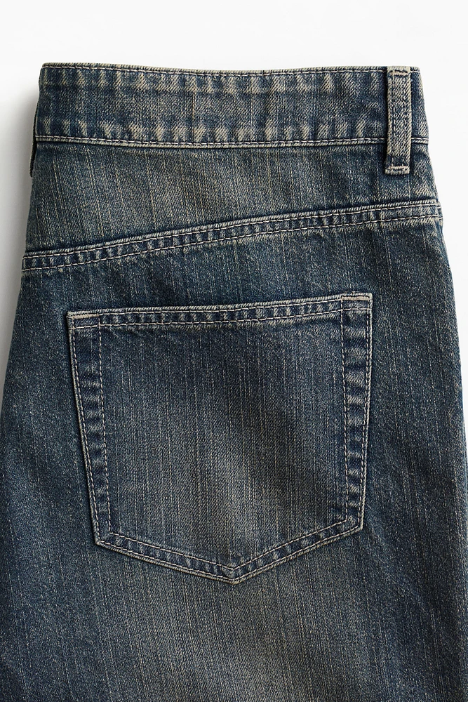 Baggy Flared Low Jeans