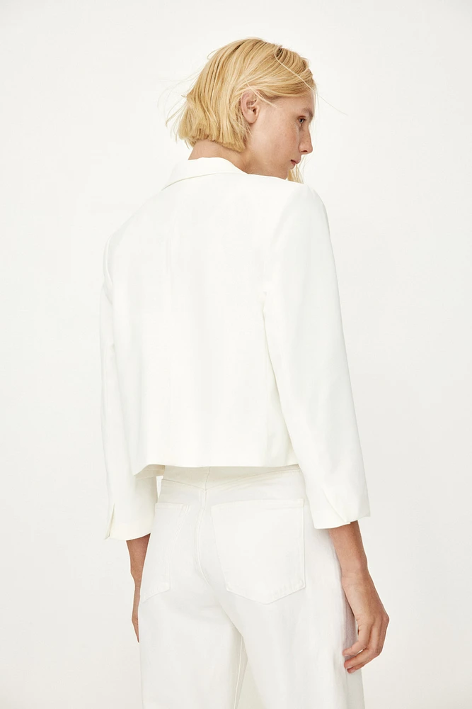 Jacket with Slit Cuffs