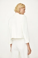 Jacket with Slit Cuffs