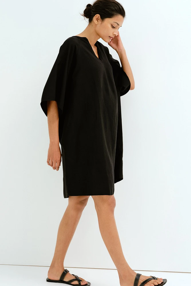 MAMA Before & After Linen-Blend Dress