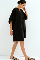 MAMA Before & After Linen-Blend Dress