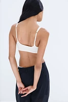 Padded Soft-Cup Microfiber Bra