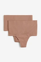 2-pack Medium Shape Thong Briefs