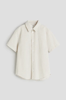 Chemise à manches courtes en coton