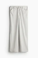 Linen-blend Straight Pants