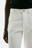 Slim Fit Cotton Twill Pants