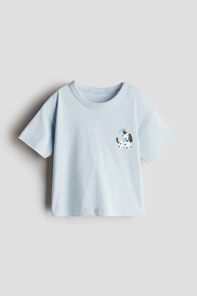 T-shirt en coton imprimé