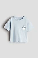 T-shirt en coton imprimé