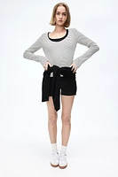 Rib-knit Top