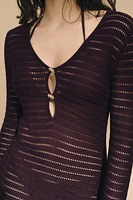 Crochet-Look Dress