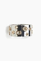 Grommet-Detail Cuff Bracelet