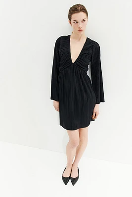 Pleated Jersey Dress