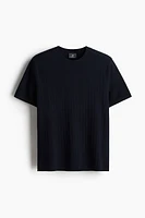 Regular Fit Textured-knit T-shirt