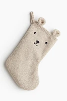 Teddy Fleece Christmas Stocking