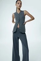 Wide-leg Dress Pants