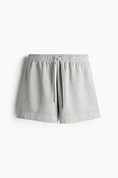 Short en molleton de coton délavé