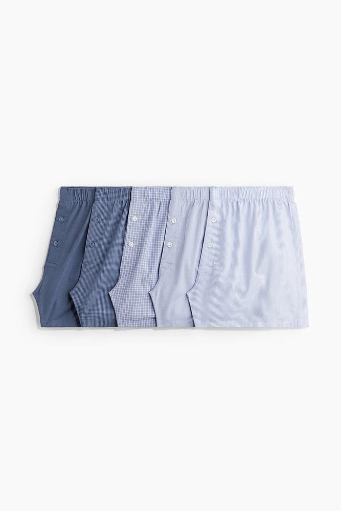 Lot de 5 caleçons en coton tissé