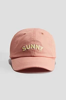 Cap with Embroidered Detail