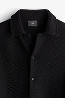 Regular Fit Hole-knit Shirt