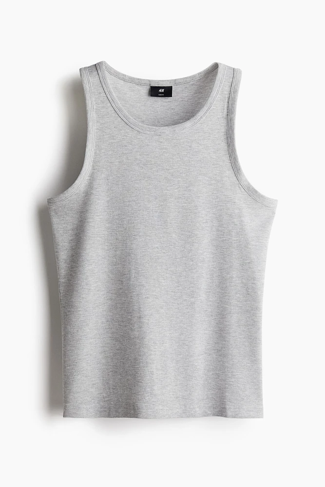 Slim Fit Ribbed Tank Top