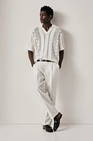 Relaxed Fit Linen Suit Pants