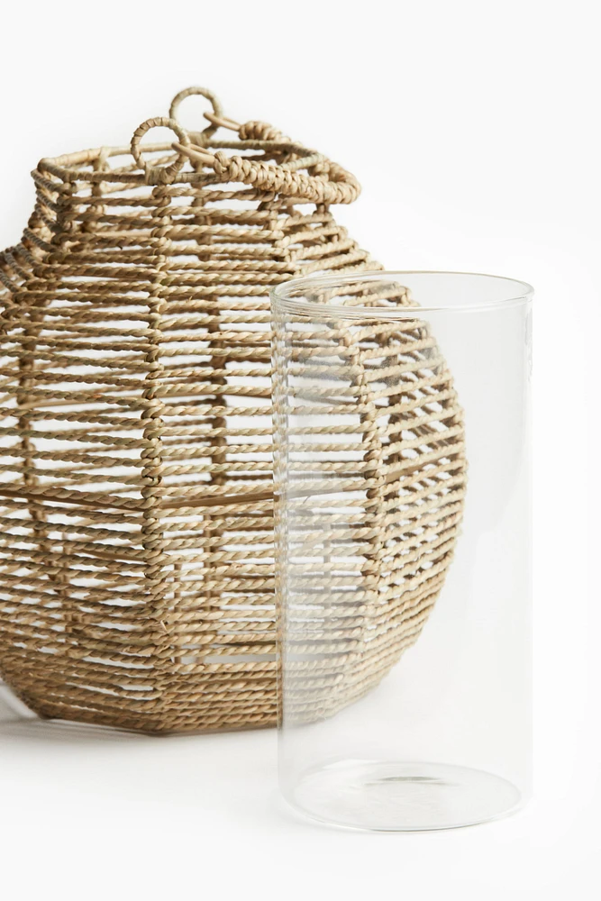 Seagrass Candle Lantern