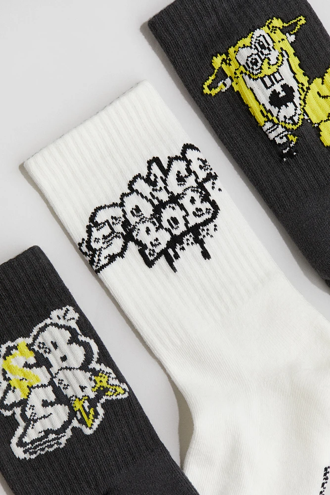 5-pack Intarsia-motif Socks