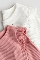 2-pack Ribbed Jersey Shirts