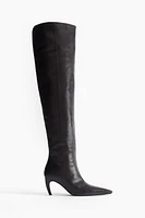 Over-the-Knee Leather Boots