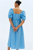 MAMA Cotton-Blend Poplin Dress