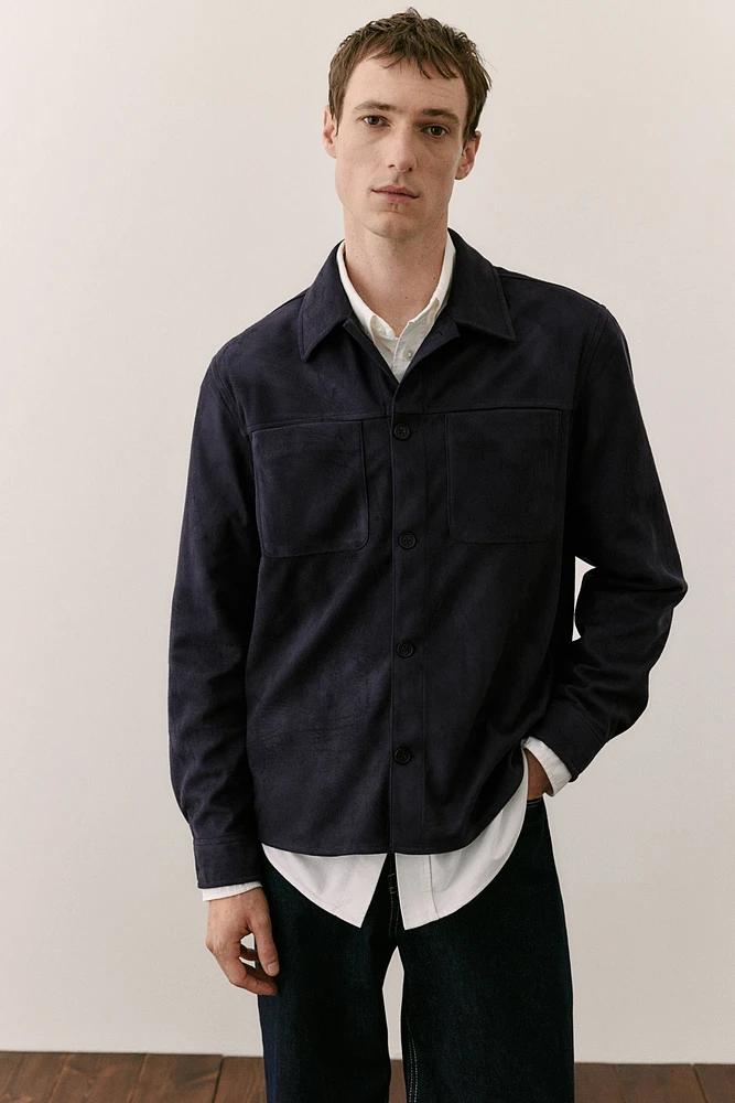 Regular Fit Napped Overshirt