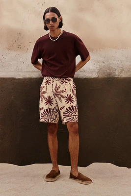 Relaxed-Fit Patterned Shorts