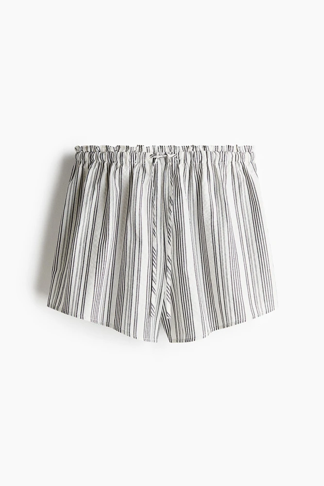 High-Waist Drawstring Shorts
