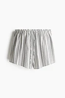 High-Waist Drawstring Shorts