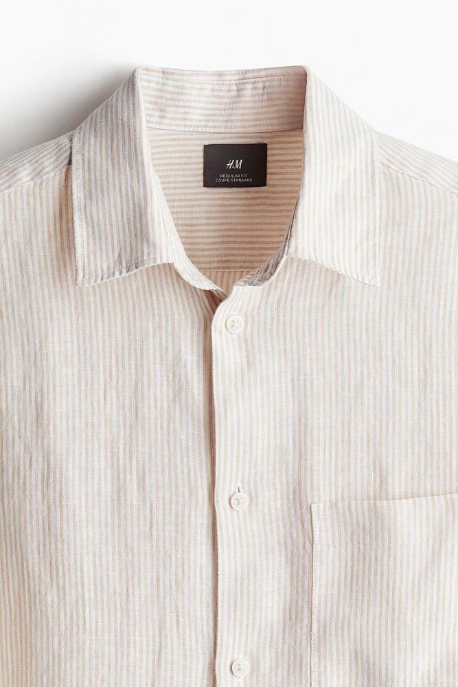 Regular Fit Linen Shirt